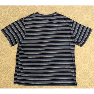 Polo Ralph Lauren Mens 3XLT Pocket T-Shirt Blue Stripes Heavy Distressed Preppy